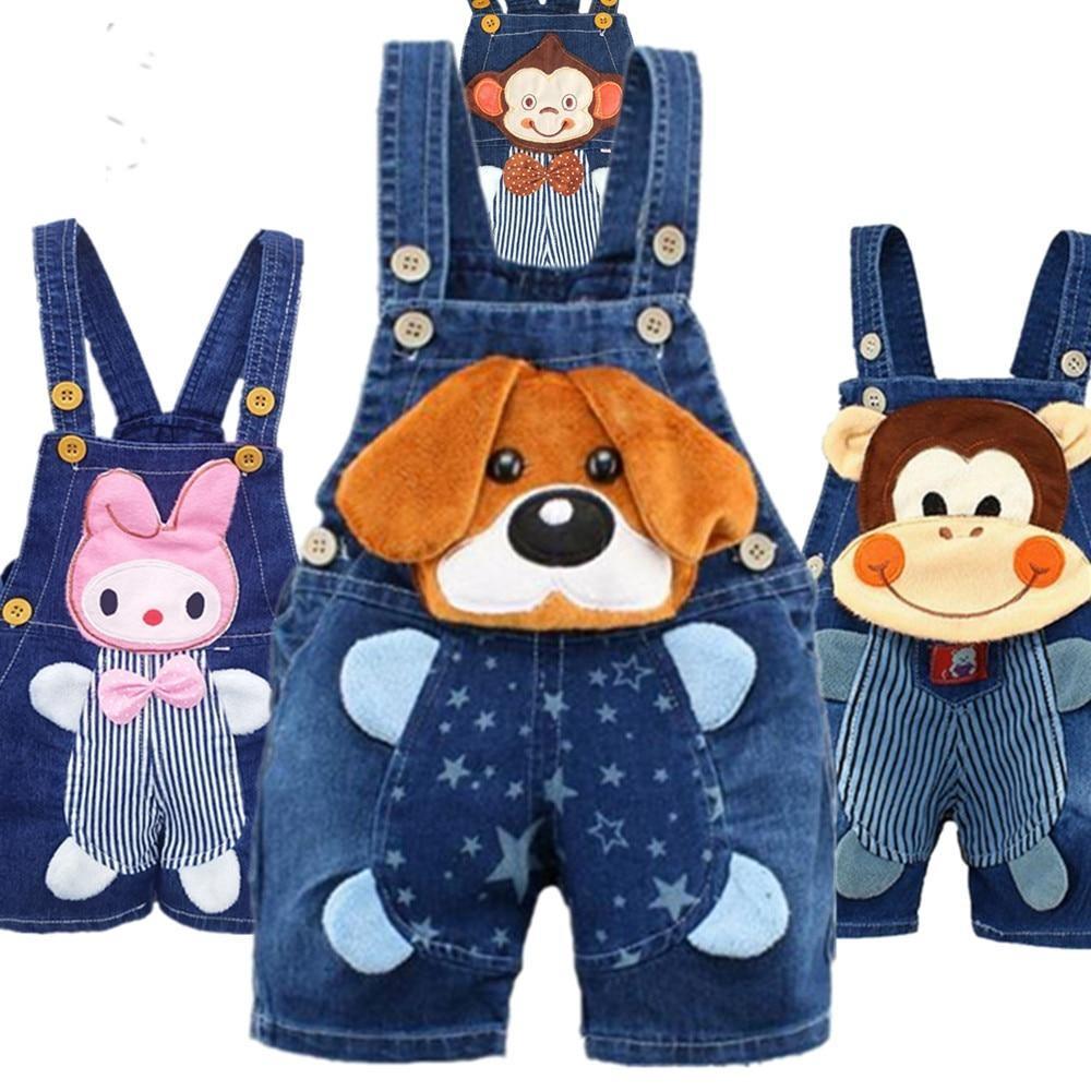 Toddler Boys & Girls Animal Jean Overalls