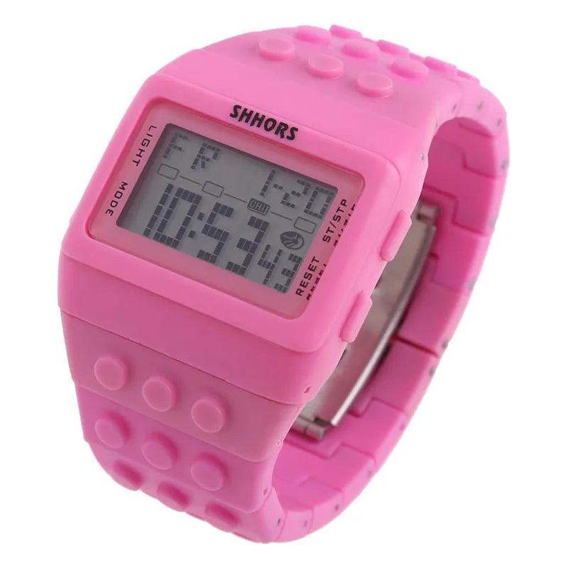 Digital LED Block Sports Watch