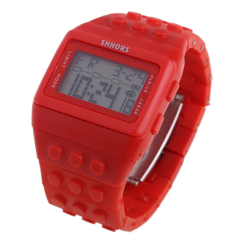 Digital LED Block Sports Watch
