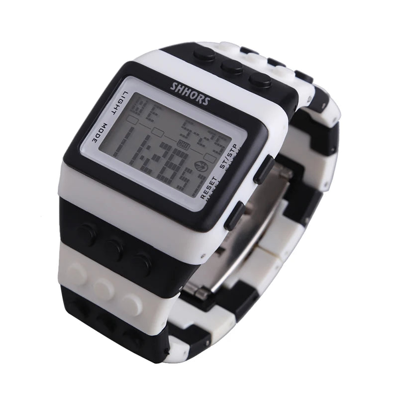 Digital LED Block Sports Watch