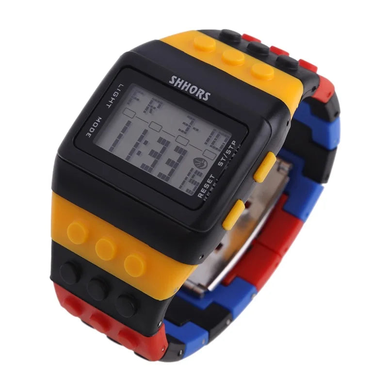 Digital LED Block Sports Watch