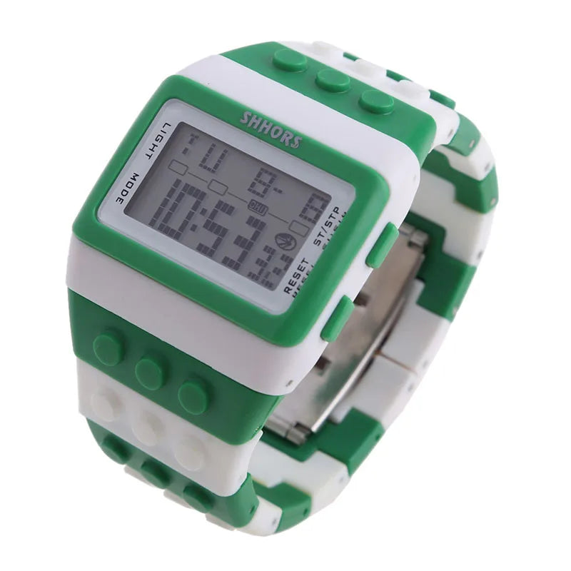Digital LED Block Sports Watch
