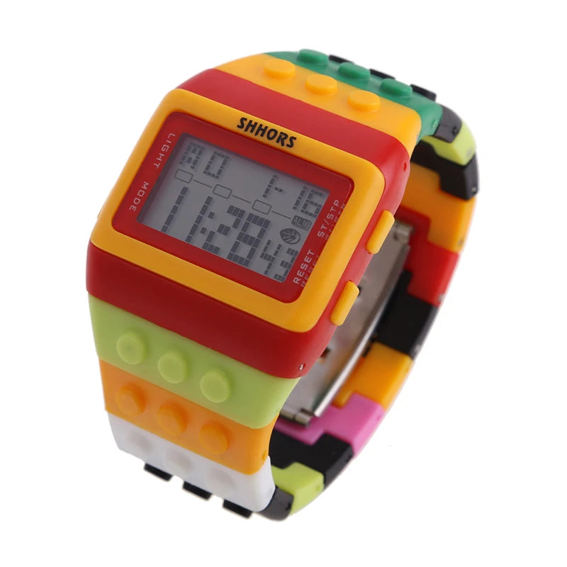 Digital LED Block Sports Watch