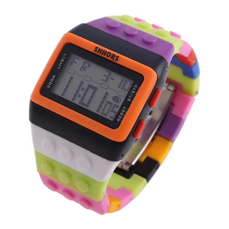 Digital LED Block Sports Watch
