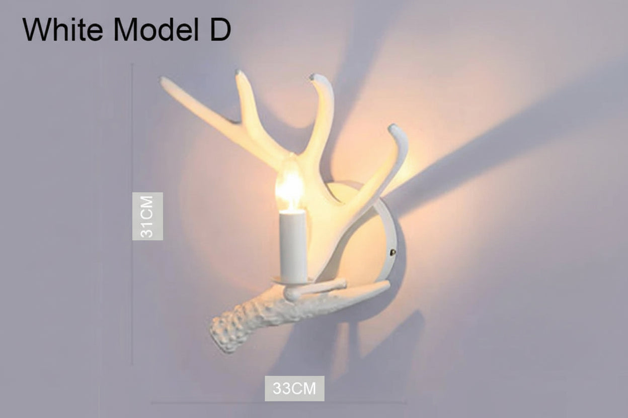 Deer Antler Chandelier: Resin Horn Lamp