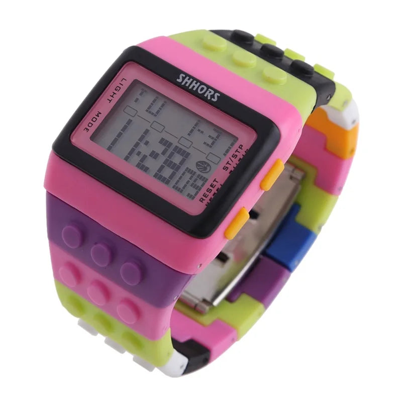 Digital LED Block Sports Watch