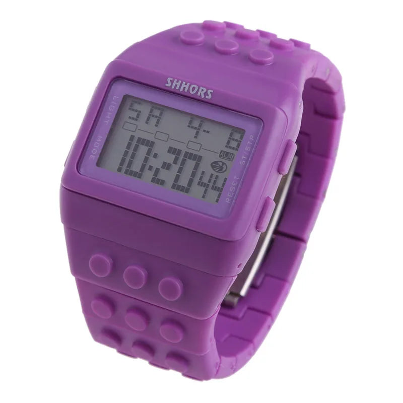 Digital LED Block Sports Watch