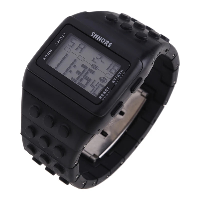Digital LED Block Sports Watch