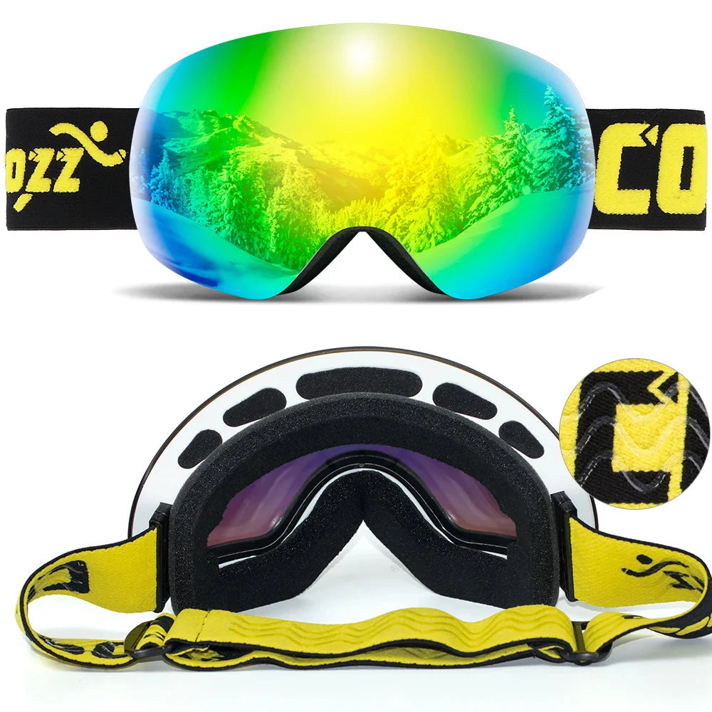 Enhanced Night Vision Frameless Ski Goggles