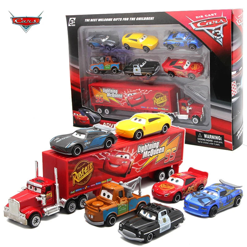 Disney Pixar Cars 3 1:55 Diecast Metal Car Model 7 Piece