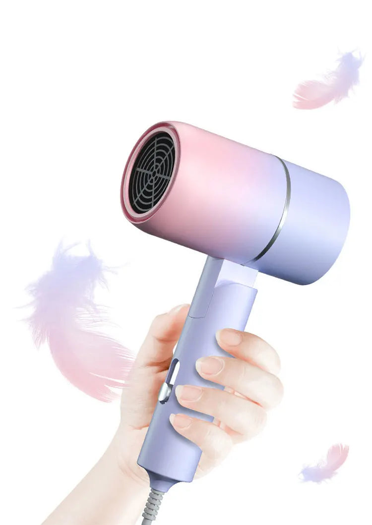 MIni  Folding Hairdryer 220V-240V 750W with Carrying Bag Hot Air Anion Hair Care for Home Travel Hair Dryer Blow Drier Portable