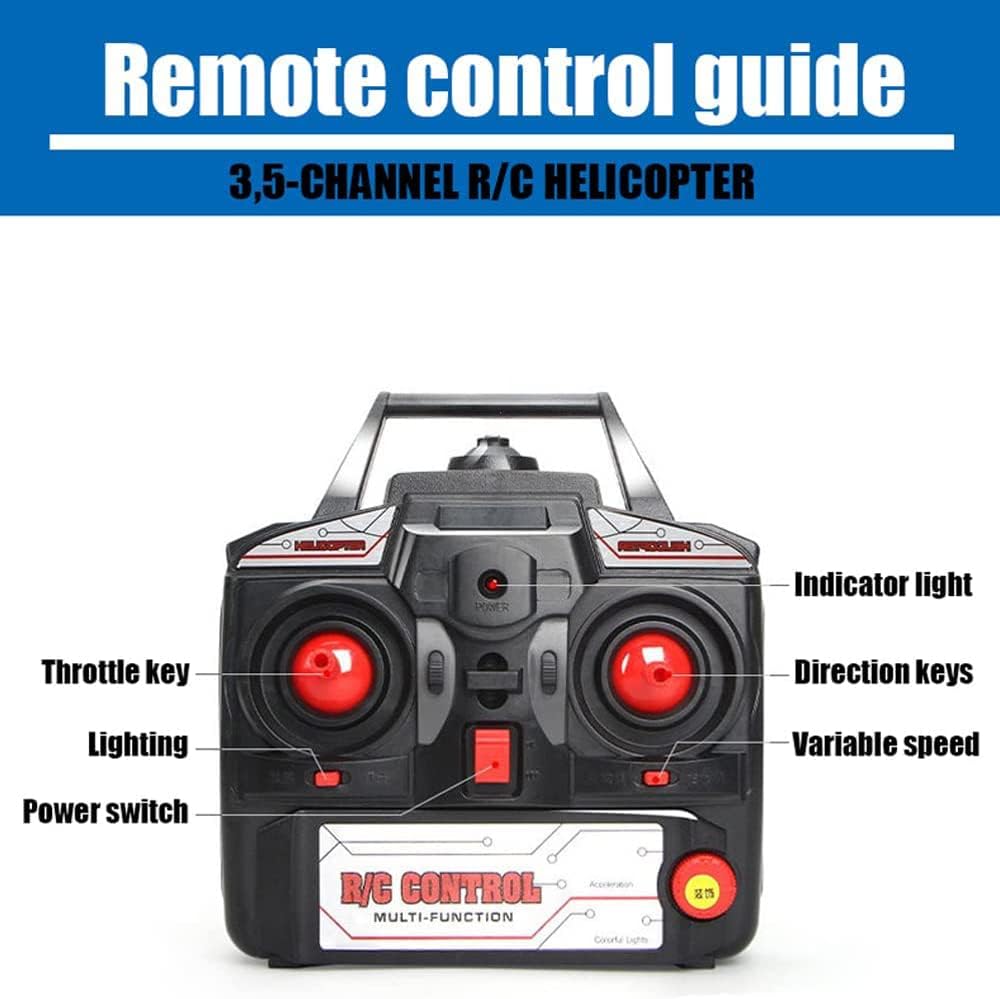Large RC Remote Control 3.5 Channels Drone Helicopter with LED Light