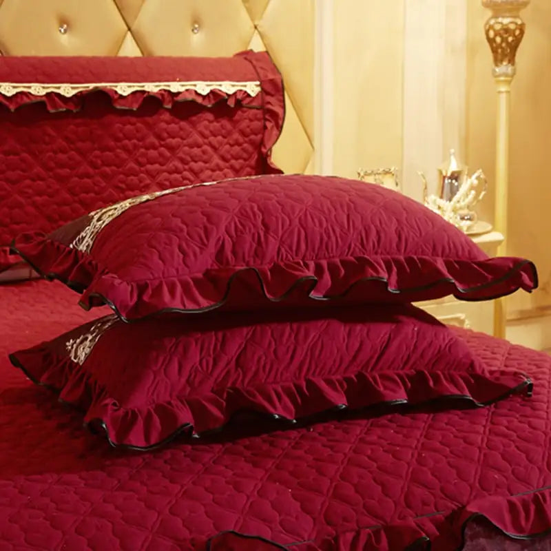 Thickened Lace Quilted Single Pillowcase