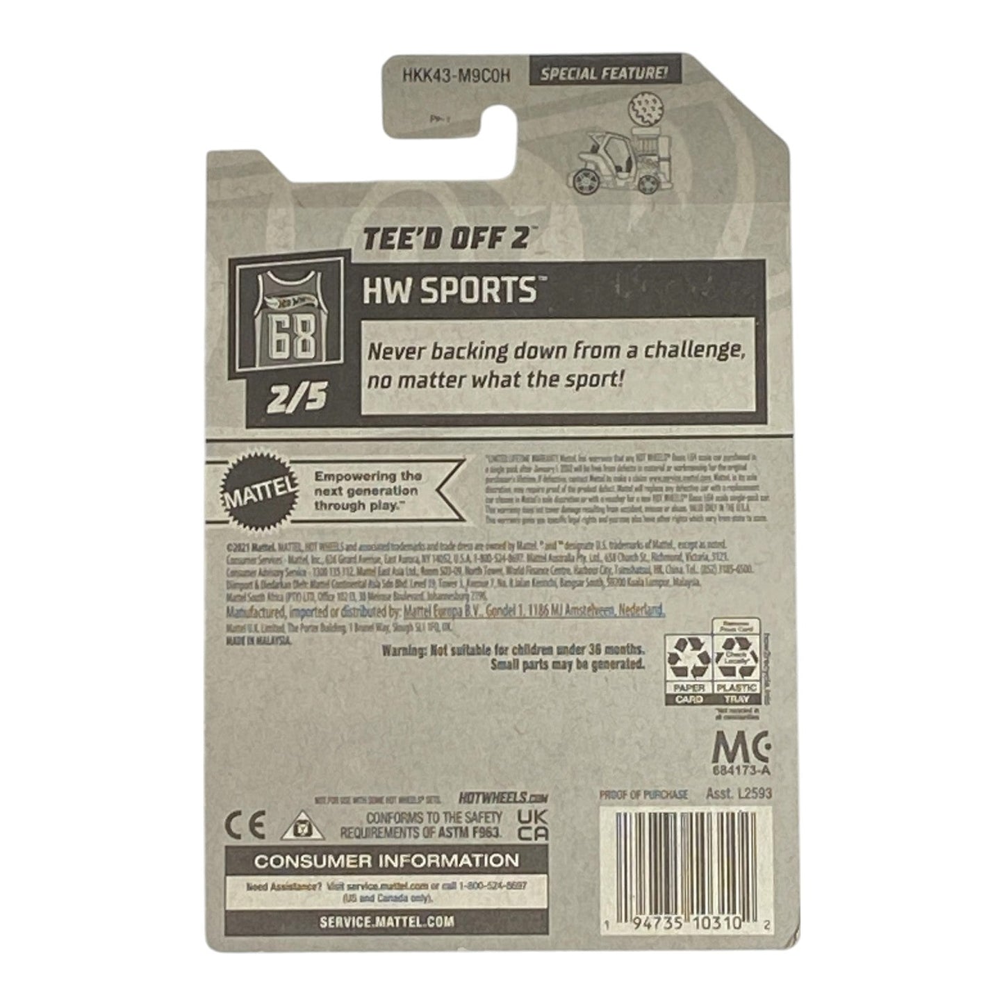 Hot Wheels Tee'd Off 2 - HW Sports Series 2/5