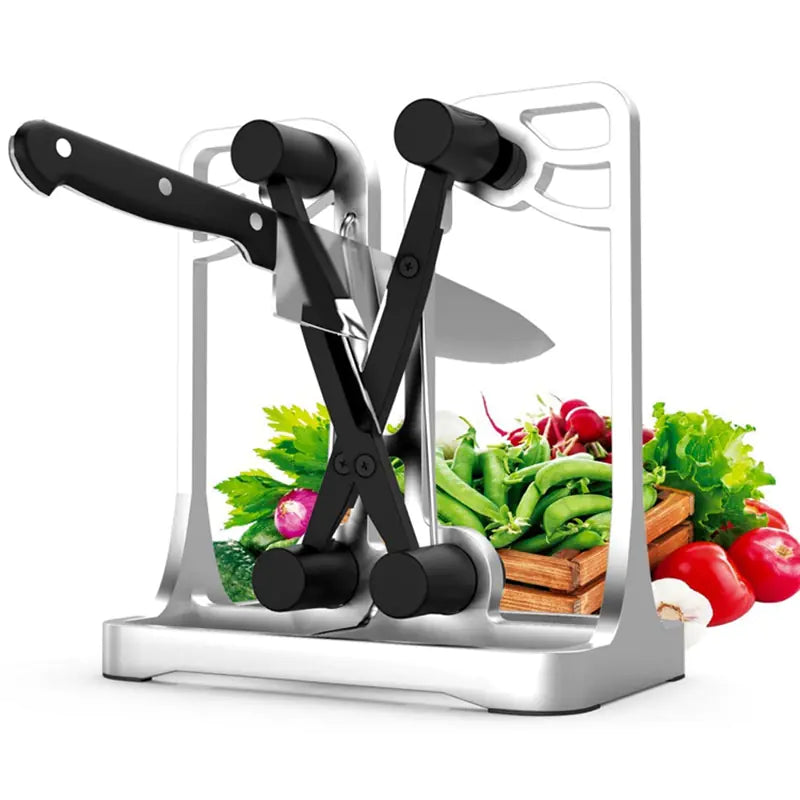 Kitchen Knife Sharpener with Tungsten Steel Stone