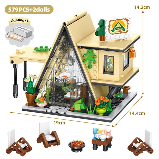 Urban Lighting Flower Shop Assembly Model Kit