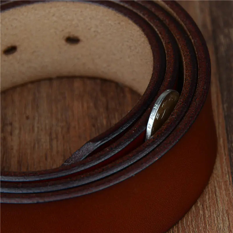 Luxury Leather Belt for Men 100-130cm