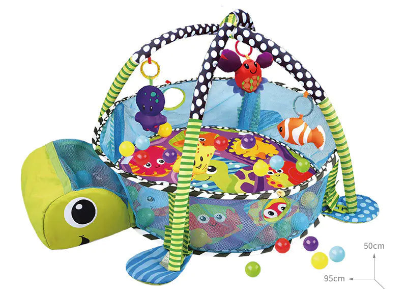 Baby Play Gym with Ocean Balls and Activity Fence