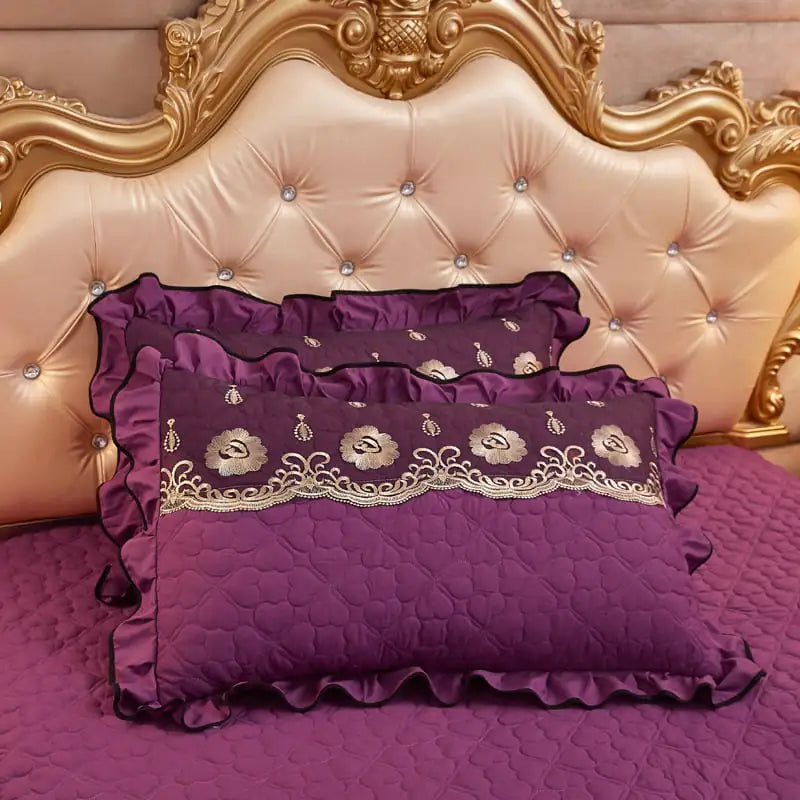 Thickened Lace Quilted Single Pillowcase