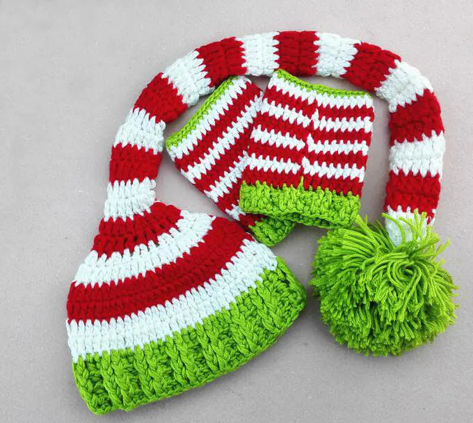 Newborn Photography Outfit Set with Knitted Sweater