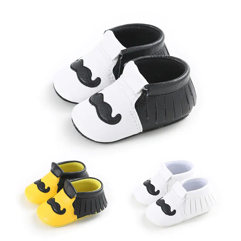 Baby Shoes, Infant Soft Sole Mustache Walker Shoes