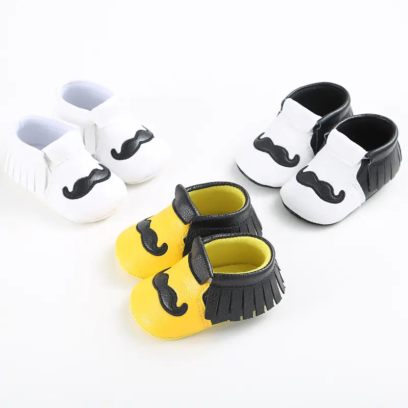 Baby Shoes, Infant Soft Sole Mustache Walker Shoes