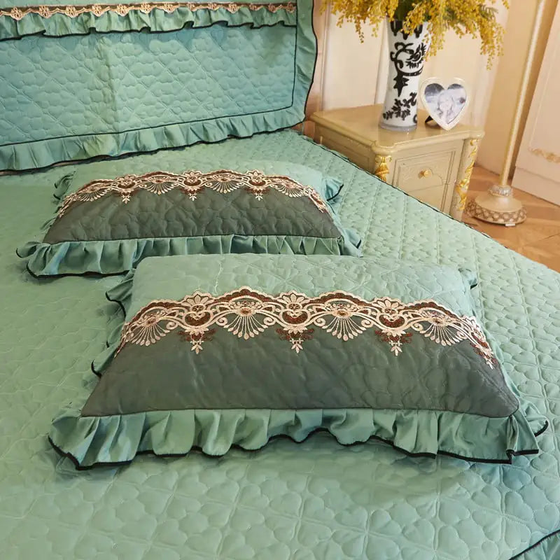 Thickened Lace Quilted Single Pillowcase