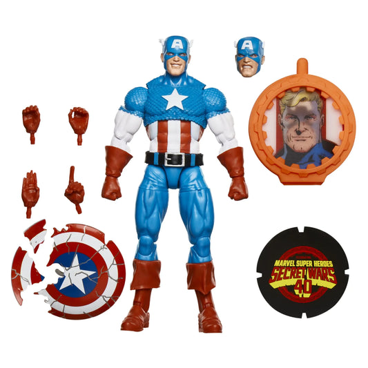 Marvel Legends Captain America, Avengers 6 Inch Action Figure with Shield
