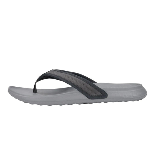 Hey Dude Myers Flip Sport Mode Black/Grey Size 8 Mens Shoes Mens Slip-on Sandal Comfortable & Light-Weight