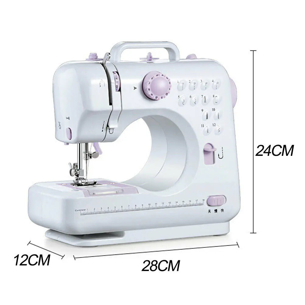 Mini Multifunctional Electric Sewing Machine for Beginners - Adjustable Speed