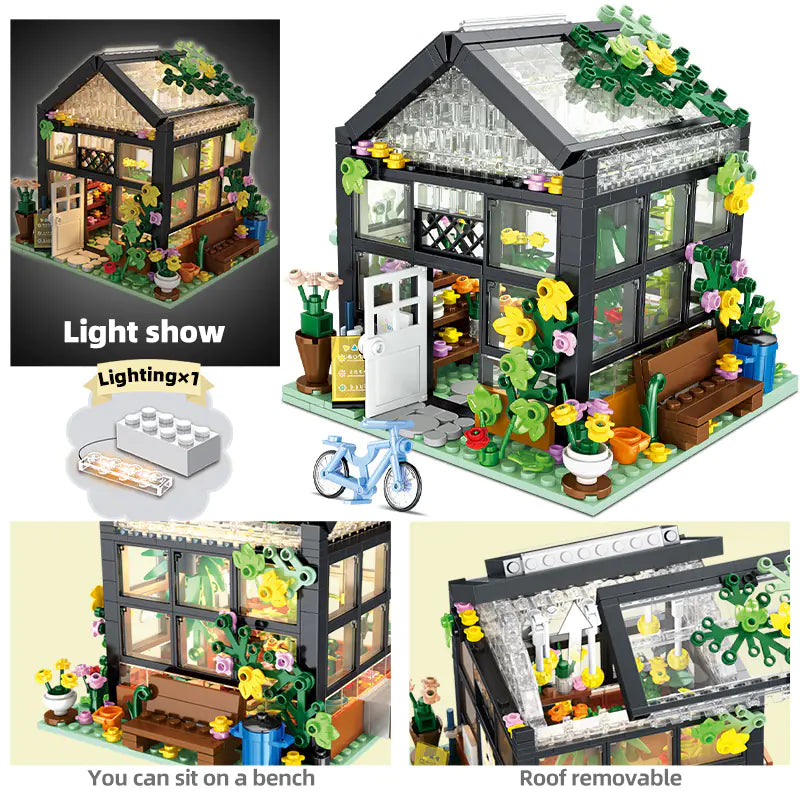 Urban Lighting Flower Shop Assembly Model Kit
