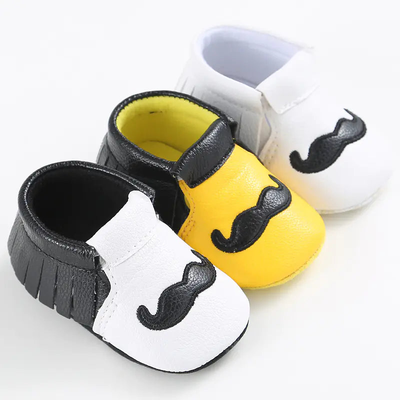 Baby Shoes, Infant Soft Sole Mustache Walker Shoes