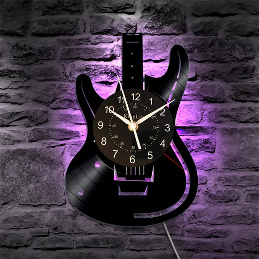 Vinyl Clock - Music Instrument Series Wall Decor