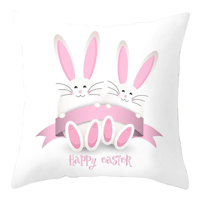 Easter Short Plush Pillowcase Cushion 18x18 inches