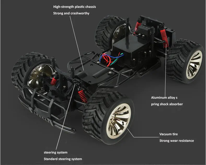 Speed Pro BG1516 High-Speed RC Car with WiFi Camera