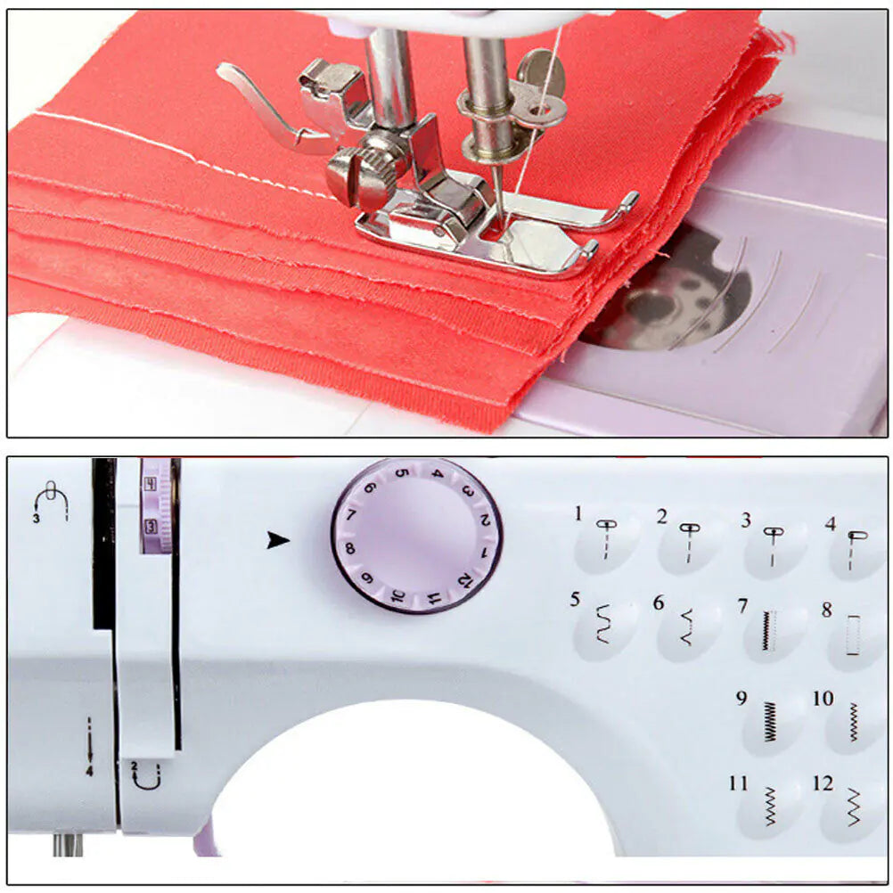 Mini Multifunctional Electric Sewing Machine for Beginners - Adjustable Speed