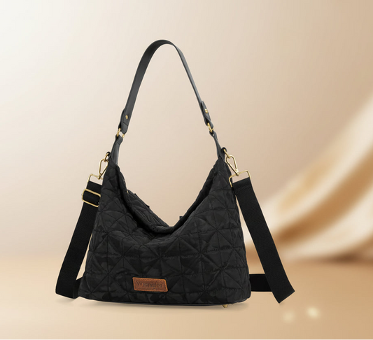 Wrangler Quilted Hobo Crossbody Bag