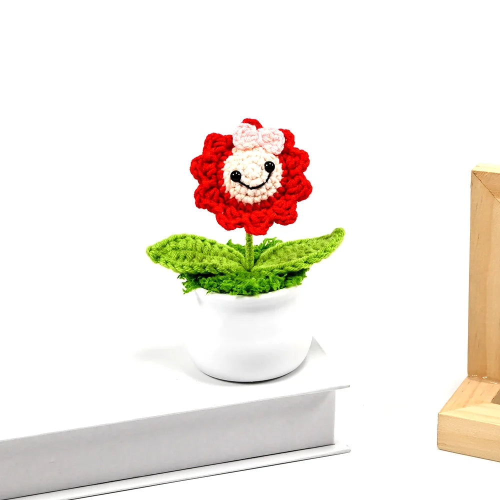 Hand-Crocheted Potted Plants