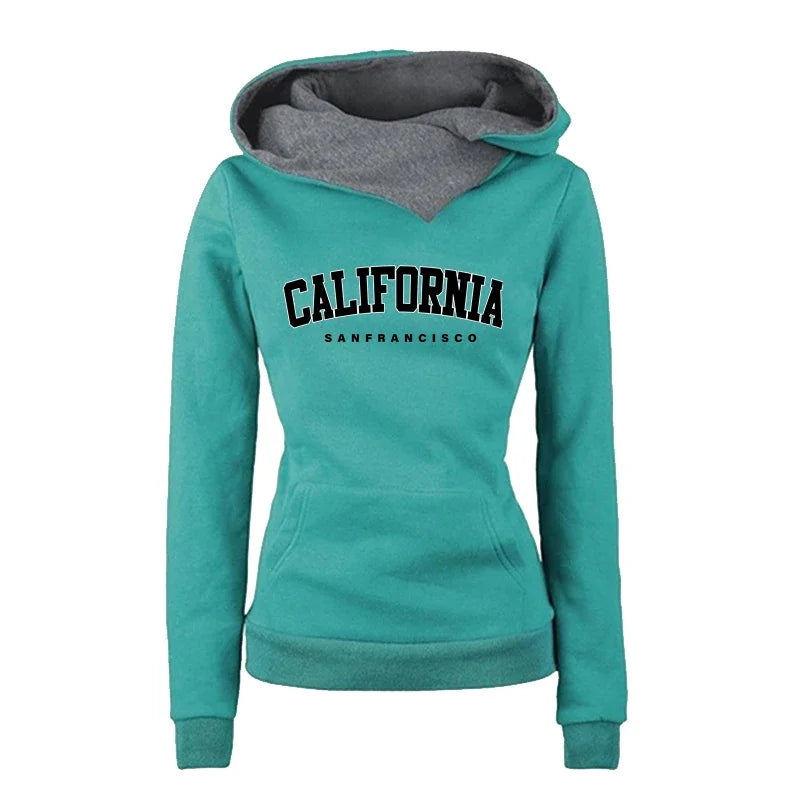 Sports Women's Sweatshirts Quality Fashion Versatile Hoodies Print Double Collar Pullovers Daily Outdoors Hot Sale Autumn Winter