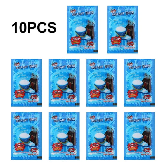 10 PCS Artificial Snowflakes Magic Props Christmas Snow Festival Supplies Scenery Convenient Safe Non-Toxic Easy To Take