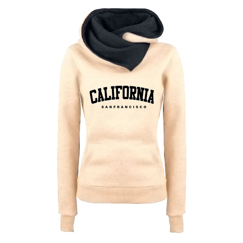 Sports Women's Sweatshirts Quality Fashion Versatile Hoodies Print Double Collar Pullovers Daily Outdoors Hot Sale Autumn Winter