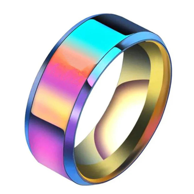 Classic 8mm Tungsten Surface Brushed Stainless Steel Ring