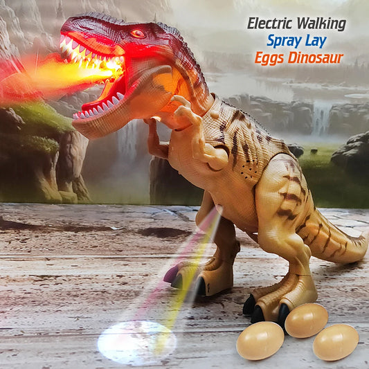 Large Walking, Egg Laying Mechanical Dinosaur Robot with Lights and Sounds