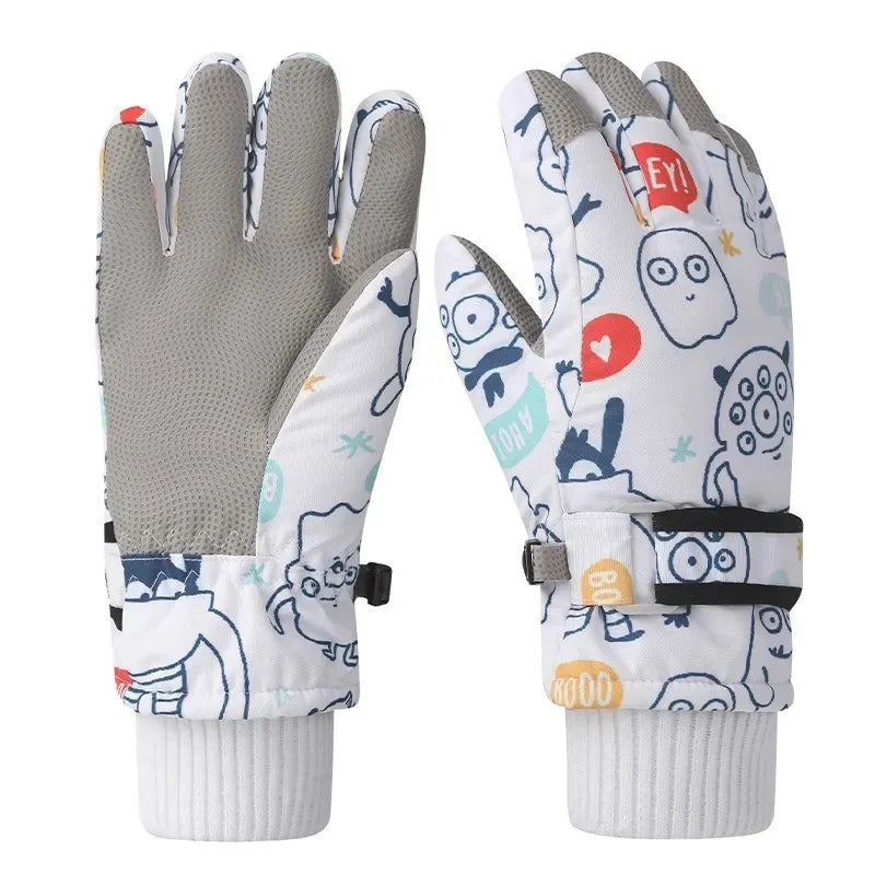 Kids Waterproof Ski Gloves