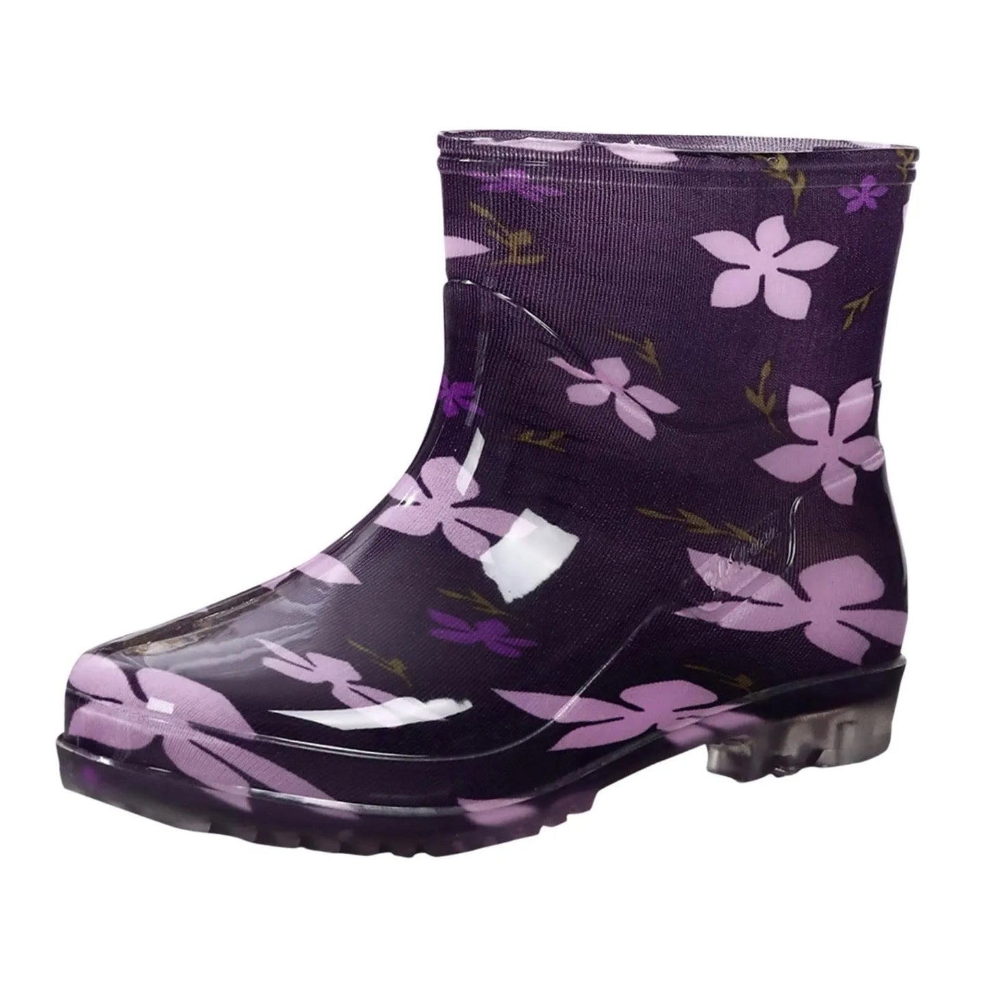 Fashionable Print Rain Boots Adult Women's Waterproof Boots Anti-slip Wear-resistant Shoes Mid-high Boot  Rain Shoes