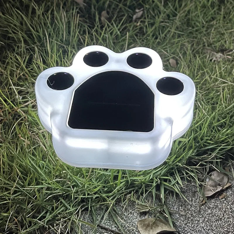 4pcs Solar Paw Print Lights