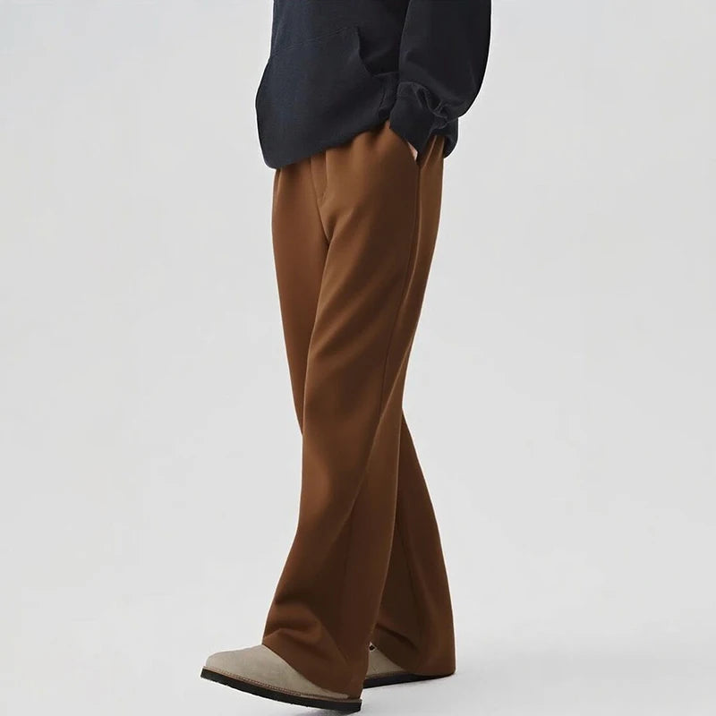 Men's Joggers Sweatpants Autumn Winter Tracksuit Loose Gyms Track Male Black Trousers Solid Color Fashion Baggy Pants Men