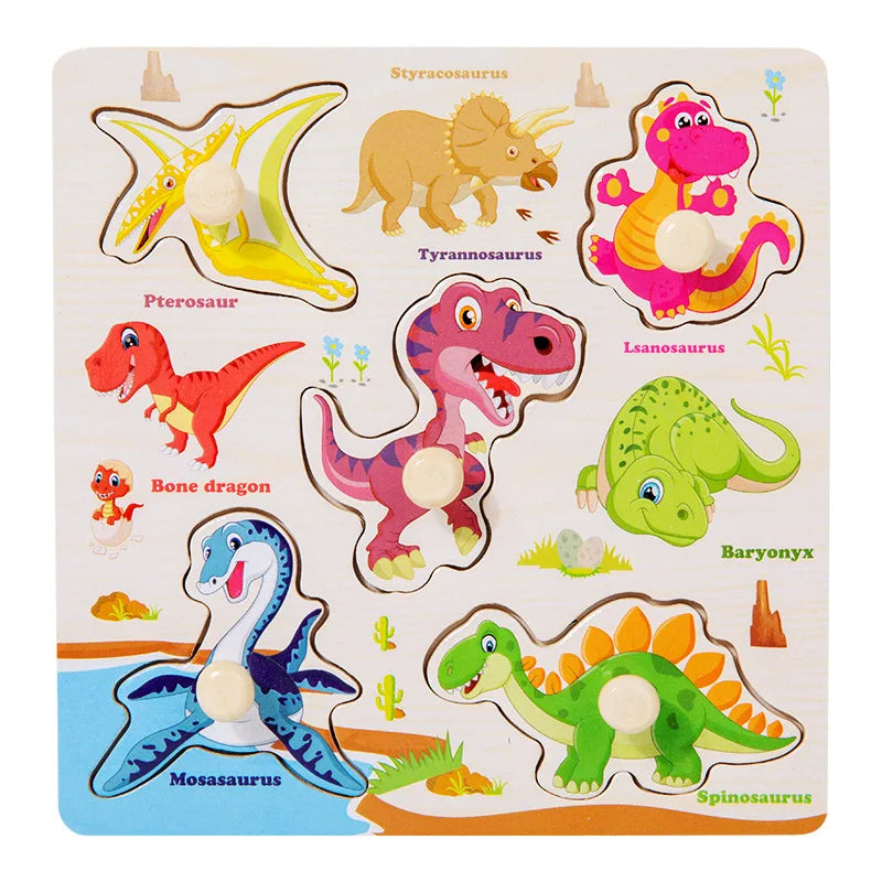 Wooden Puzzles Montessori Educational Learning Toys