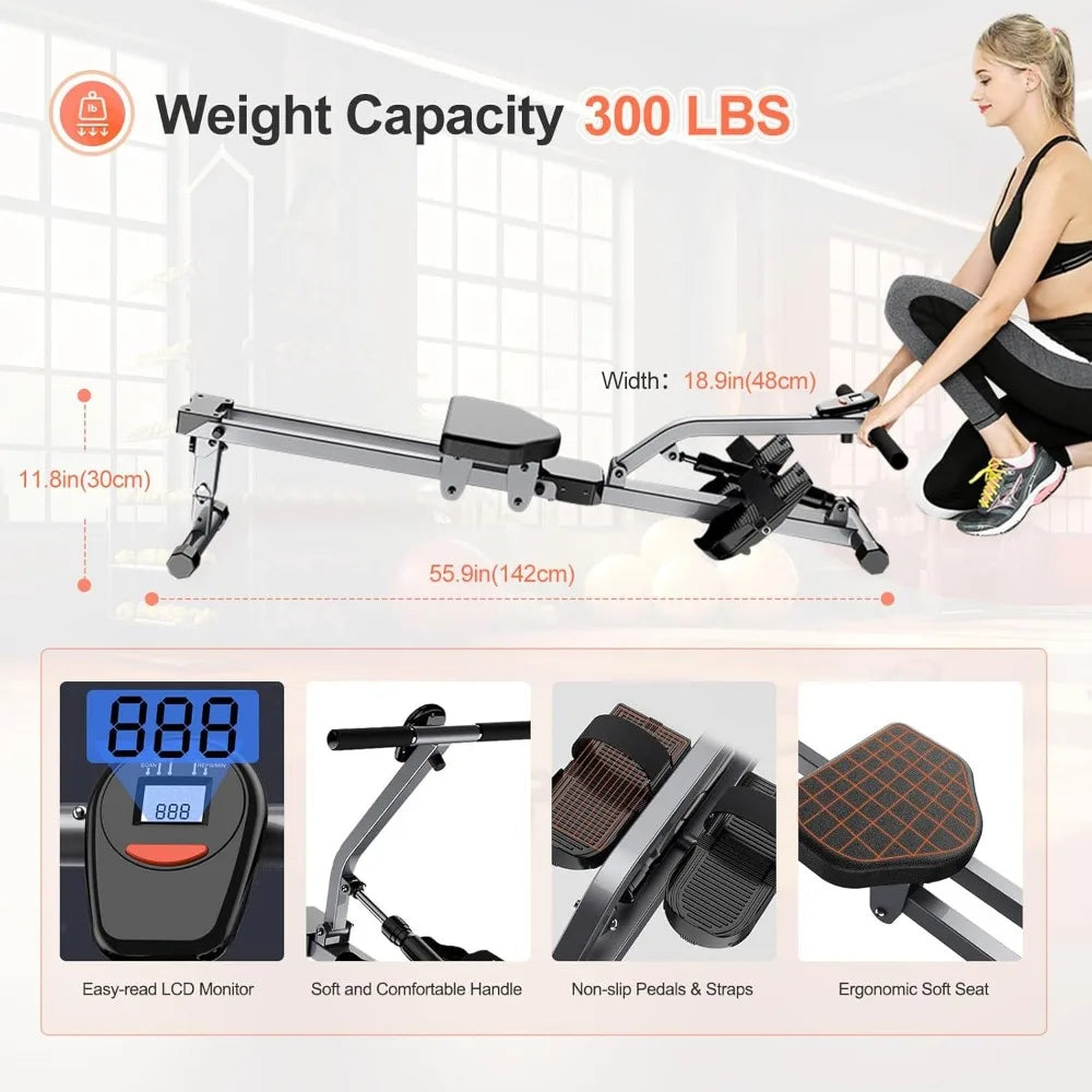 Folding Hydraulic Rowing Machine