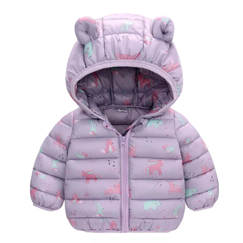 Kids Autumn Winter Jacket for Baby Warm Coat Children Cotton Outerwear Student Outdoor Baby Clothing kids winter jacket